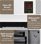  Climatiseur Portable - Ventilateur Rafraîchisseur D'air Mural 2 En 1, Refroidissement écoénergétique Pour La Maison, La Chambre Et Le Bureau, Installation Facile Et Rapide (branchement Et Utilisatio