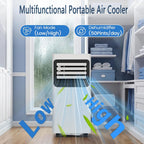 GENERIC Climatiseur Portable Pour Pièces Jusqu'à 30 M², Unité AC Silencieuse Avec Télécommande, écran LED, Minuterie 24 Heures, Mode Veille, Kit De Fenêtre Pour Chambre à Coucher Ou Bureau
