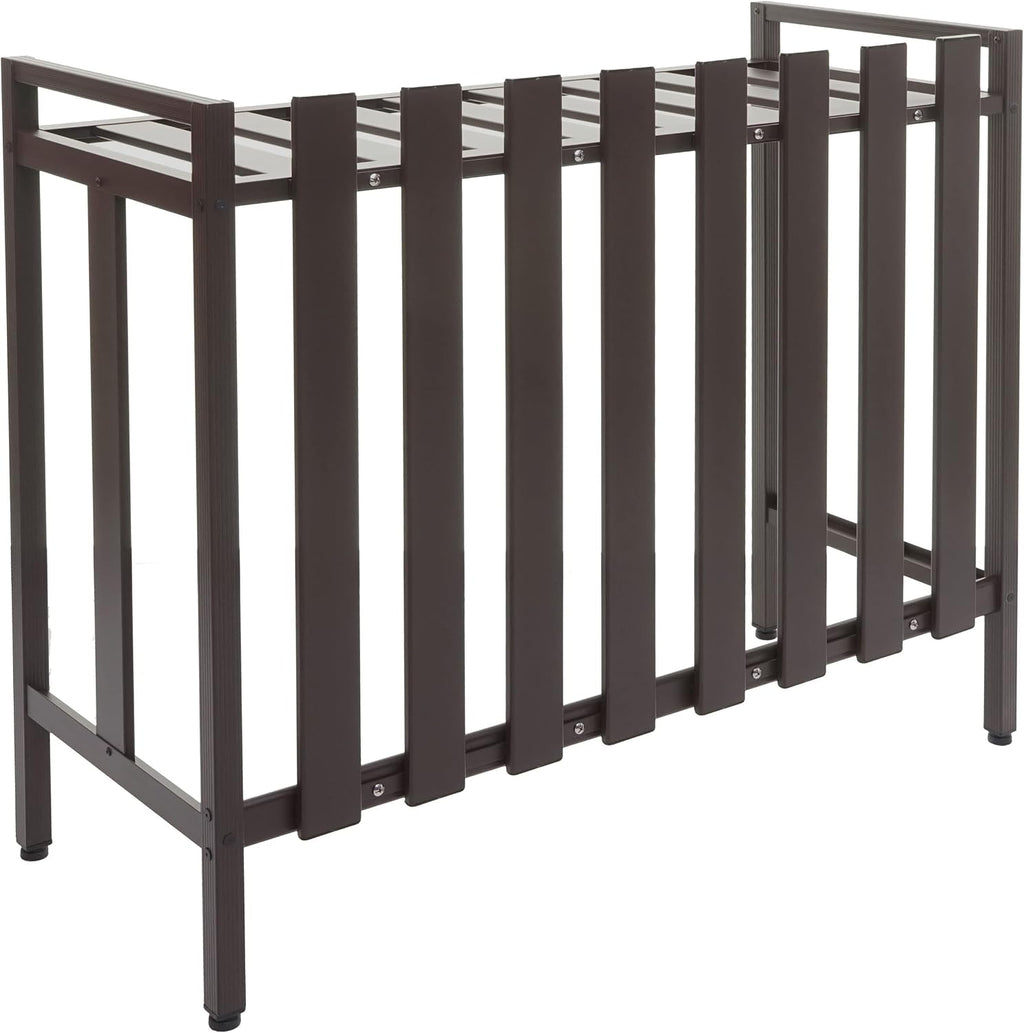  Mendler Cache Pour Climatiseur/Pompe à Chaleur HWC-K58 Métal 80x90x39cm Marron
