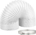  Tube Evacuation Climatiseur Mobile, Tuyau Ventilation En PVC, Ø100 mm, Tuyau D'évacuation D'air Flexible Avec Collier De Serrage Inox, Pour Climatisation Sèche-Linge Extracteur D'Air(3M)