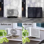  Housse De Climatiseur Extérieur, Abri De Pompe à Chaleur En Aluminium Résistant Aux Intempéries, Décoratif, Housse De Climatisation Réduisant Le Bruit, Protection Extérieure Pour Unités CVC