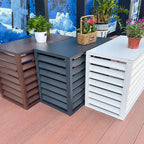  Housse De Protection Pour Climatiseur, Mini Unité Divisée En Extérieur, Housse Antivol En Aluminium Robuste, Résistante Aux UV, Aux Intempéries, économie D'énergie, S'adapte à La Plupart Des Modèles