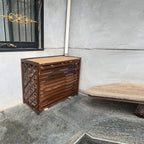 Housse De Climatiseur D'extérieur En Bois Massif Anti-corrosion élégante Pour Unités De Climatisation, Parfaite Pour Le Rangement Et La Protection Des Plantes