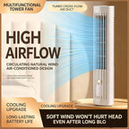 GENERIC Ventilateur De Bureau Portable Sans Pales à 3 Vitesses Pour Bureau, Chambre, Extérieur, Utilisation Horizontale Ou Verticale