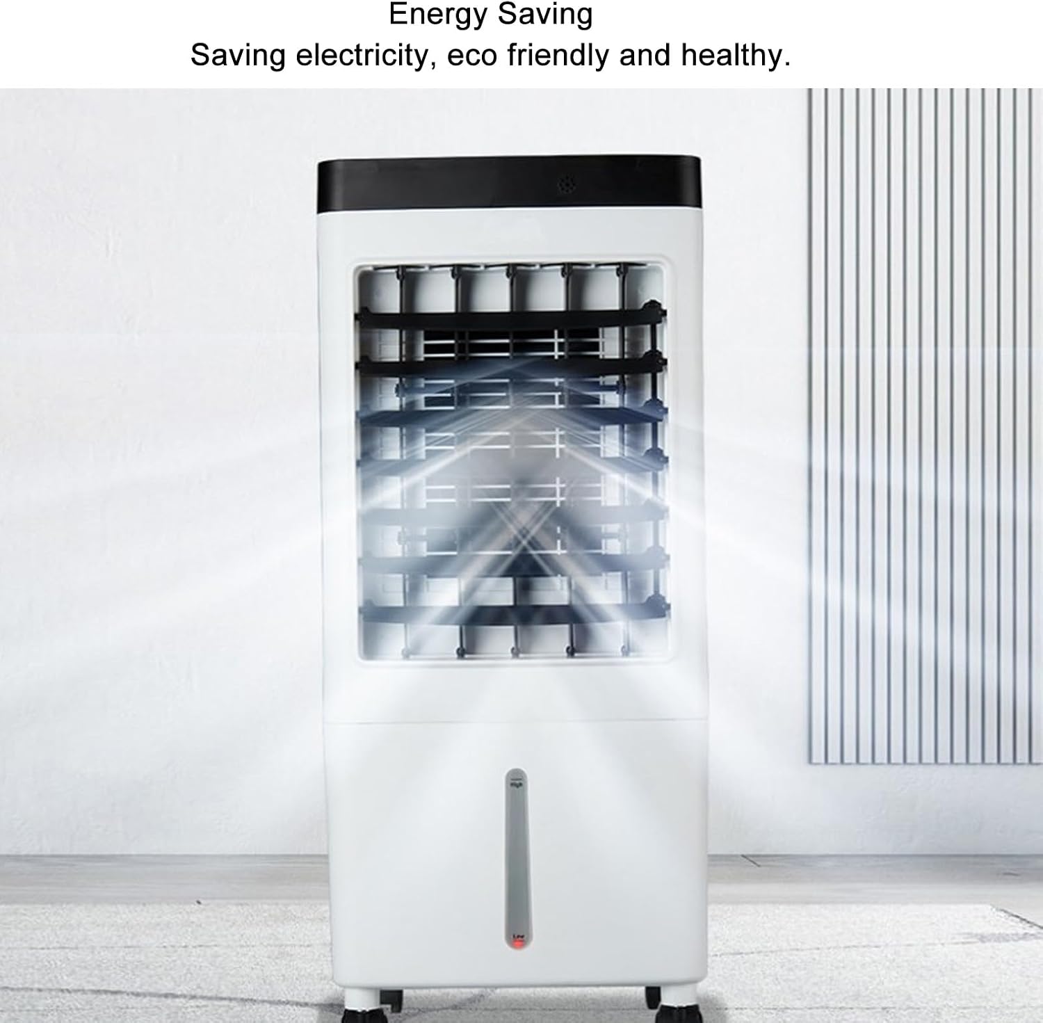  Generic Ventilateur Refroidisseur Par évaporation, Climatiseurs Portables Avec 3 Vitesses De Vent Et Télécommande Pour La Maison (1)