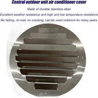  Déflecteur De Climatiseur En Acier Inoxydable Pour Unités Extérieures, écran De Clôture De Protection De Climatiseur Moderne, Couvercle De Guide D'air