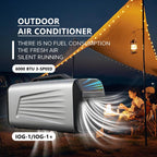  6000 BTU Portable AC Pour Camping RV Tente, 4-en-1 Refroidisseur Ventilateur De Déshumidificateur Avec Télécommande, Ultra Silencieux Faible Puissance, Unité Légère Pour L'extérieur à La Maison