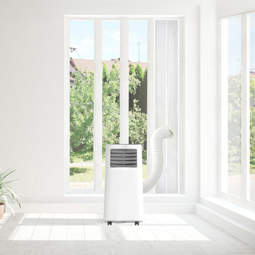  Cecotec Adaptateur Housse Isolante Universelle Pour Fenêtres Ou Portes Coulissantes Pour Climatiseur Portable 210x90cm, 100% Polyester, Isole De L’Extérieur, Fermeture Éclair Et Bande Adhésive