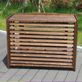 GENERIC Housse En Bois Pour Climatiseur Extérieur Et Support De Fleurs En Bois Massif Pour Unités De Climatisation, écran De Jardin Et Cache-radiateur, Solution élégante De Climatisation Extérieure