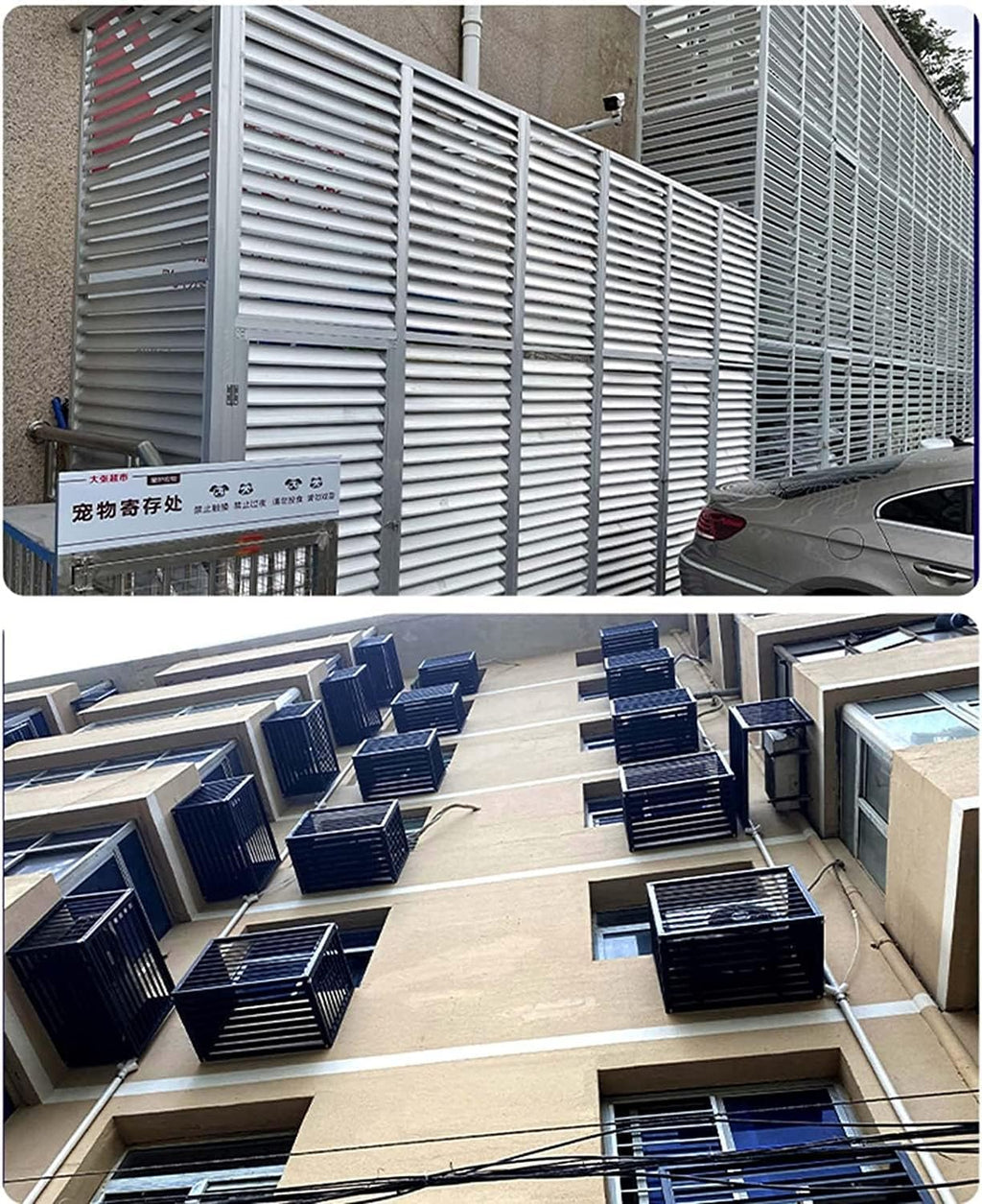  Écran De Clôture De Climatiseur En Aluminium, Grille À Persiennes Résistante Aux Intempéries For Unités Extérieures, Boîtier Autoportant For Couvrir Les Déchets Extérieurs Ou Les Unités AC (Color : I