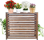  Housses De Protection En Bois Rustique Pour Climatiseur, écran De Clôture Pour Climatiseur Extérieur, Housse De Protection Pour Climatiseur Extérieur, Pour Cacher Les Poubelles