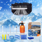  Kit Nettoyage Climatiseur Mural，Kit Nettoyage Climatisation Split，Nettoyage Climatisation Split，Bâche Nettoyage Clim(15 Pièces, Noir, Grande Taille : 94-132 Cm/37,4-51,18 Pouces)