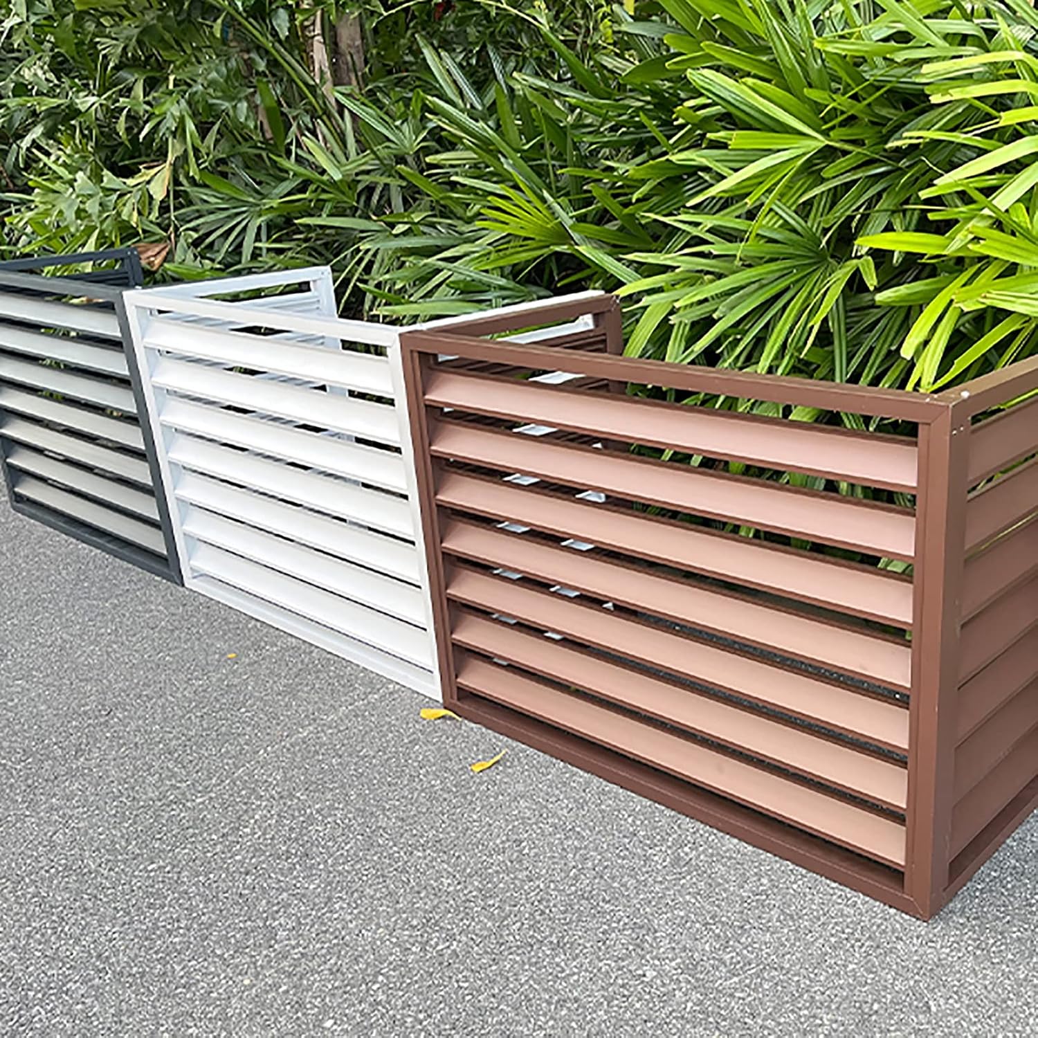 GENERIC Housse De Protection Pour Climatiseur Extérieur – Clôture Antivol Toutes Saisons – Protection Pour Climatiseurs Extérieurs