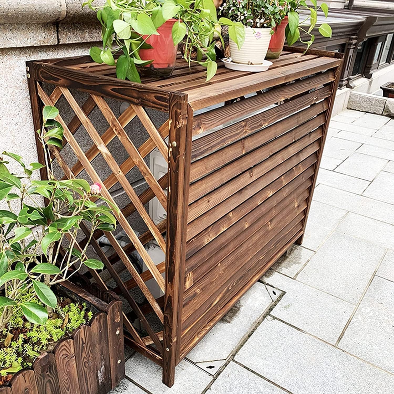  Housse De Protection Pour Climatiseur Extérieur - Grilles De Protection Extérieures Pour Climatiseurs Et Pompes à Chaleur - Dimensions : 100 X 43 X 9 Cm