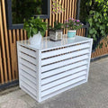  Housse De Protection Décorative En Aluminium Pour Climatiseur Extérieur Et Pompe à Chaleur - Pour Unités De Climatisation Et Ordures - Utilisation En Intérieur/extérieur